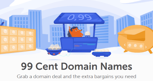 حجز الدومين 99 سنت