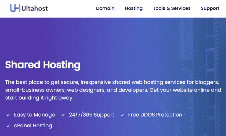 صفحة عروض UltaHost